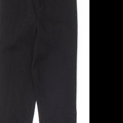 Denim & Co. Womens Black Cotton Skinny Jeans Size 12 Regular Zip