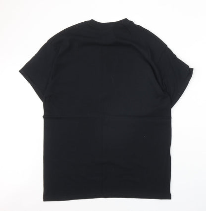 Mens UK Size L Gildan Black  T-Shirt