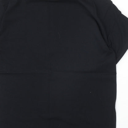 Mens UK Size L Gildan Black  T-Shirt
