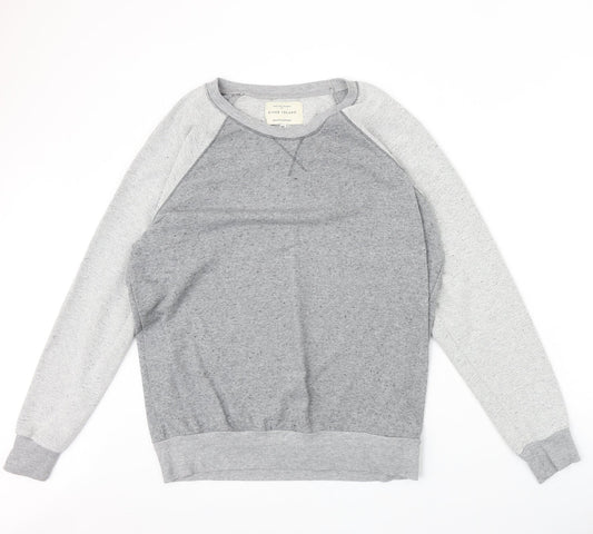 Mens UK Size XL River Island Grey Pullover Sweatshirt