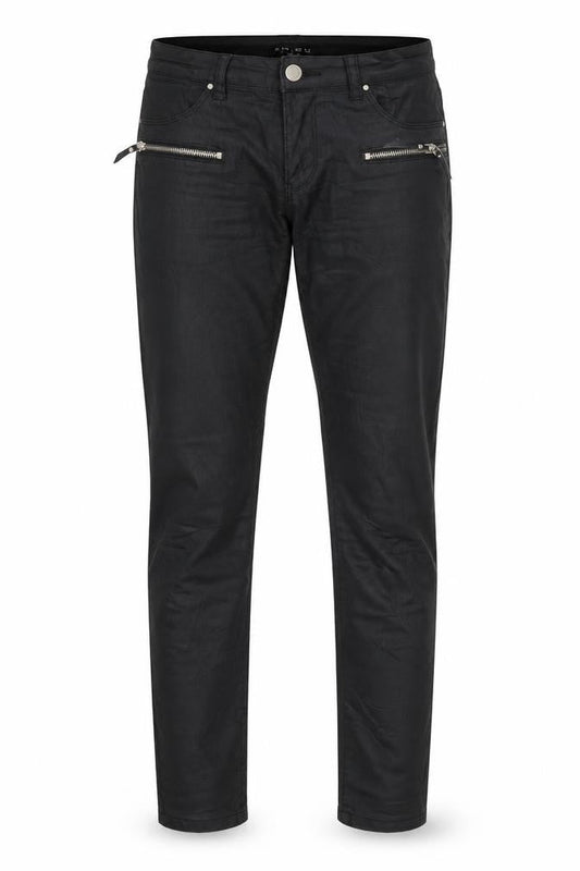 Womens UK Size 10 Amisu Regular Fit Straight Black Jeans