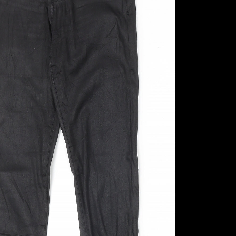 Womens UK Size 10 Amisu Regular Fit Straight Black Jeans