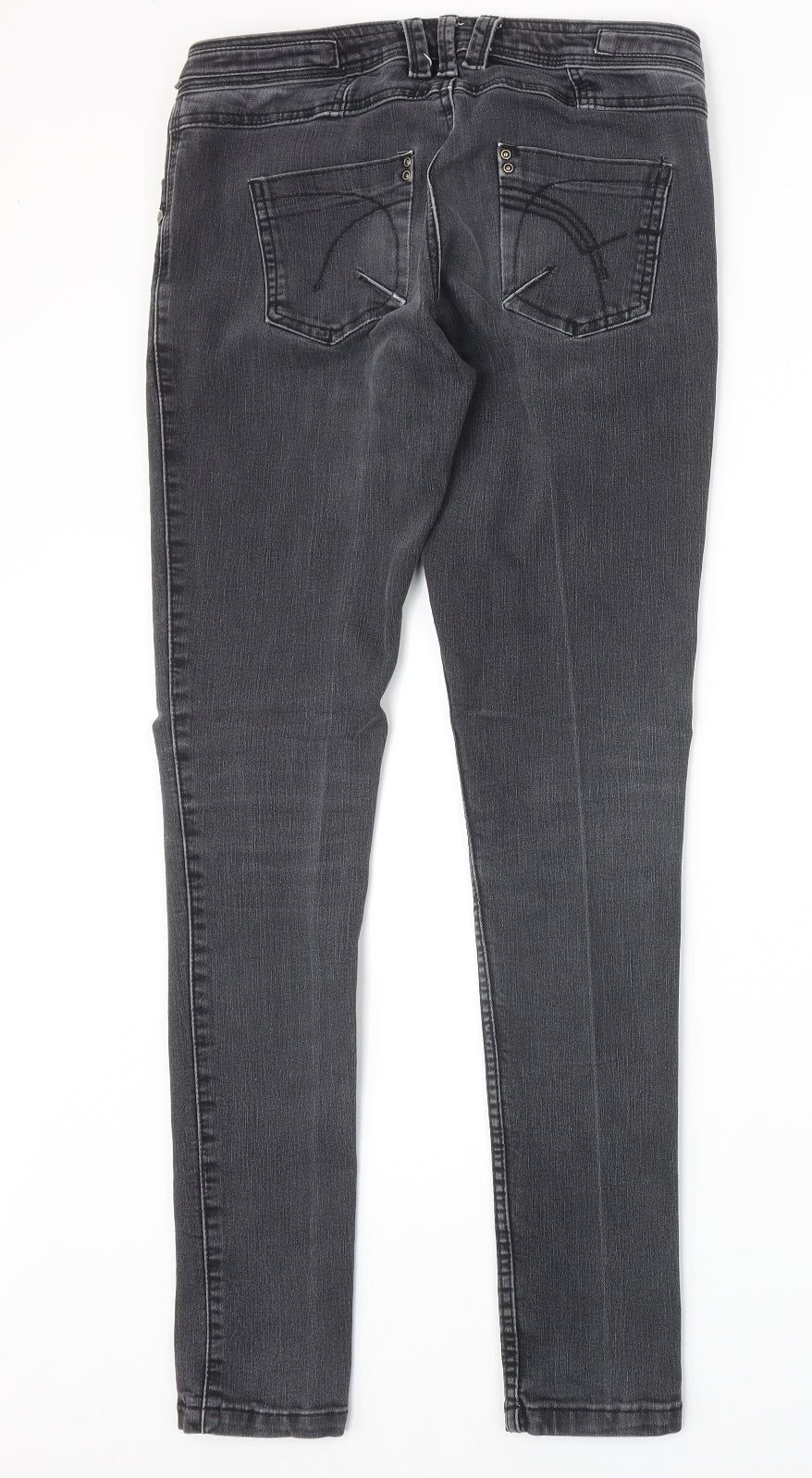 Womens UK Size 28 in Preworn Extra-Slim Fit Skinny Grey Jeans