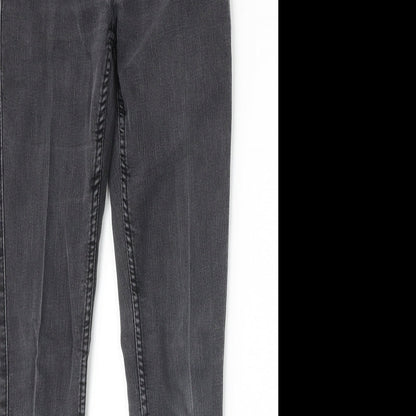 Womens UK Size 28 in Preworn Extra-Slim Fit Skinny Grey Jeans