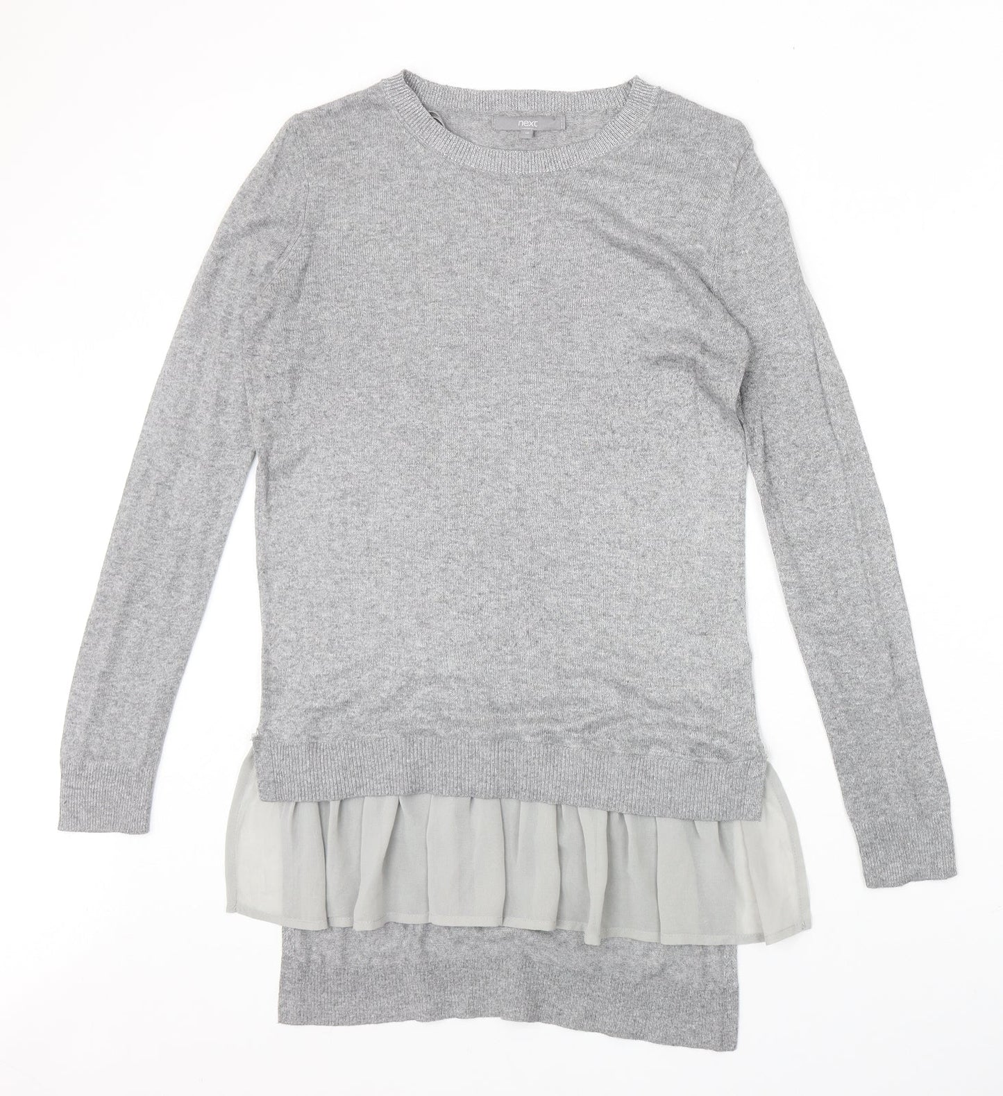 Womens UK Size 10 NEXT Grey Pullover Jumper