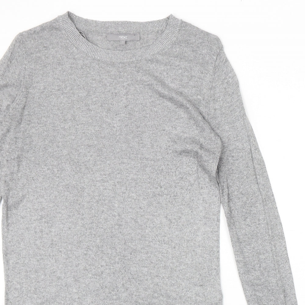Womens UK Size 10 NEXT Grey Pullover Jumper