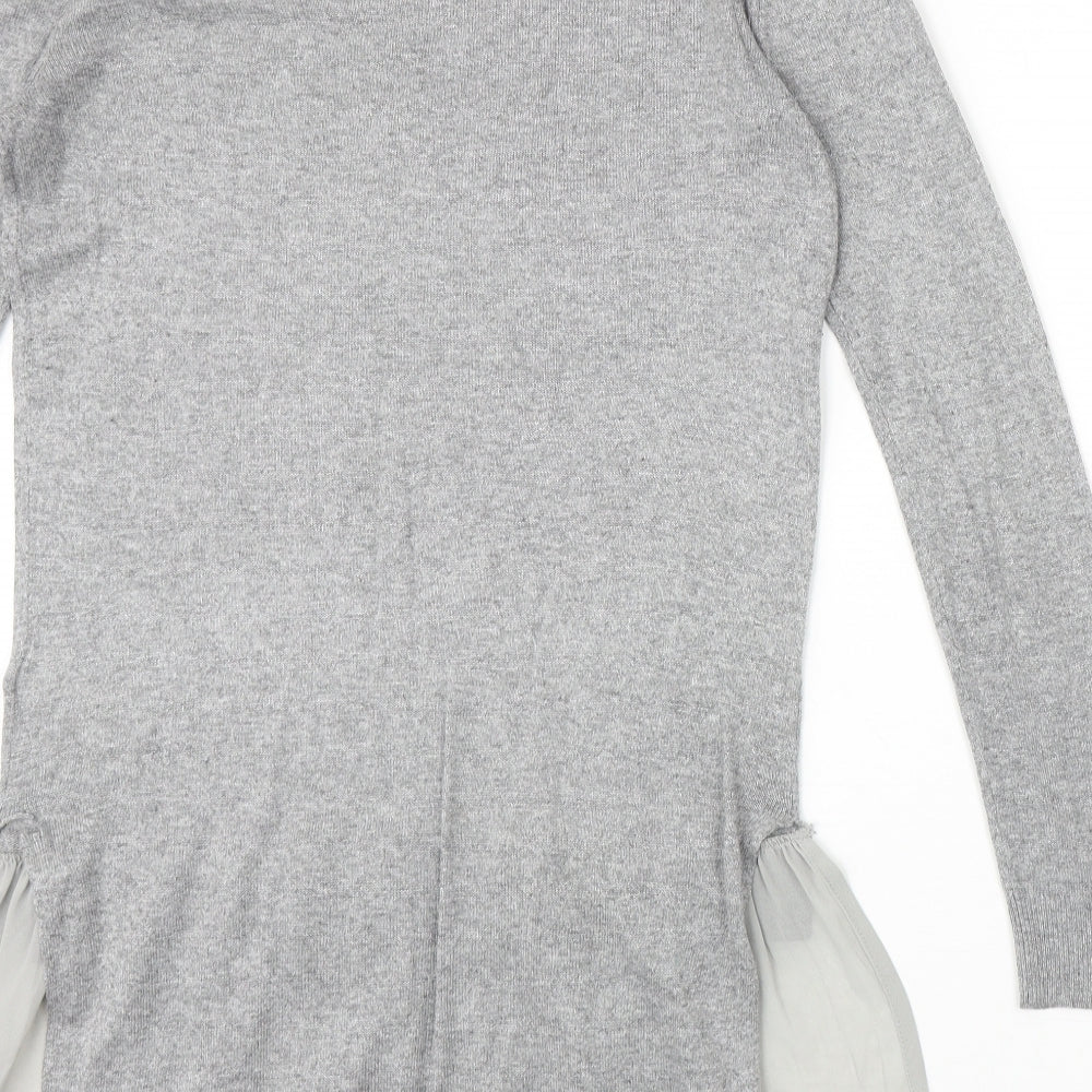 Womens UK Size 10 NEXT Grey Pullover Jumper