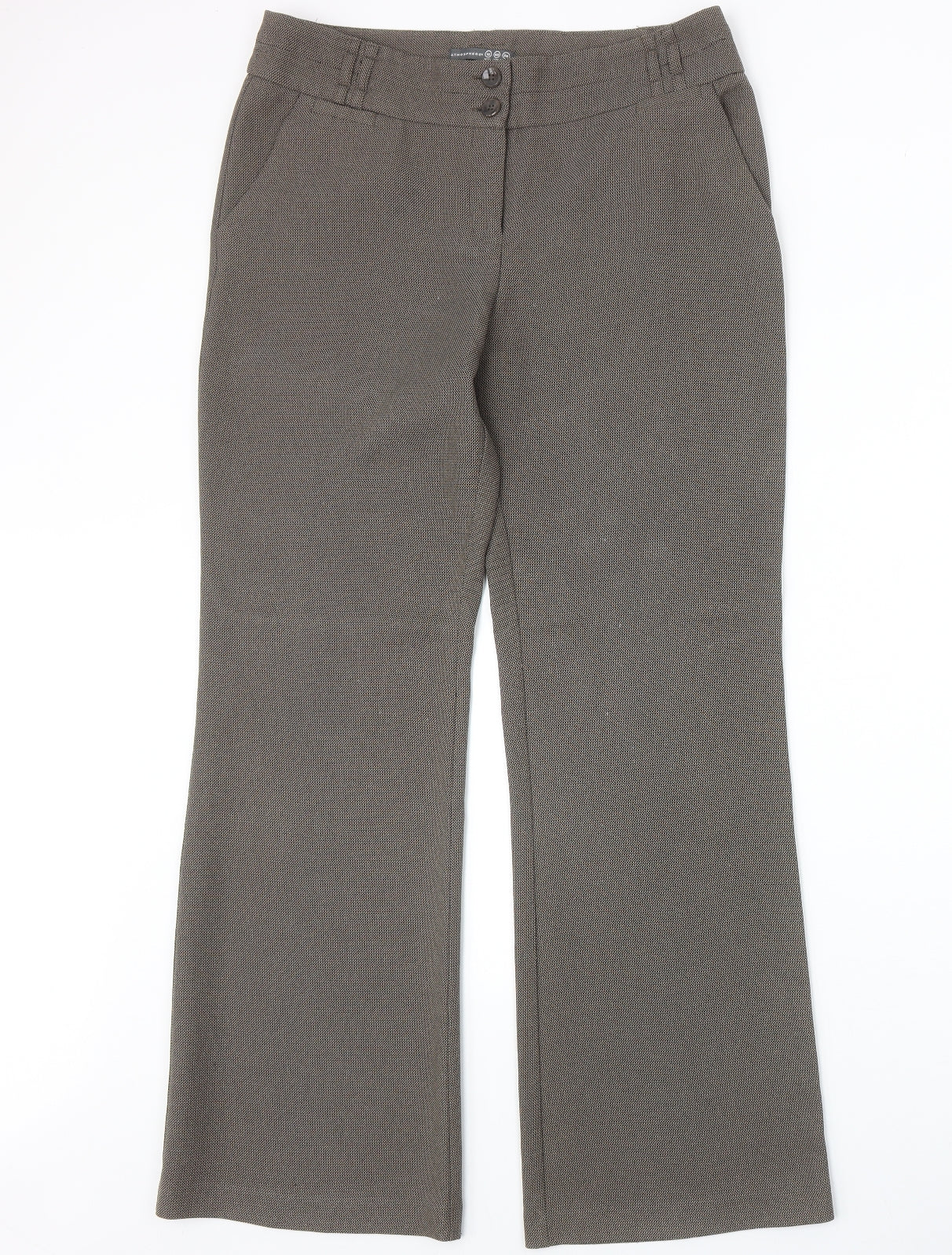 Womens UK Size 12 Atmosphere Regular Fit  Brown Trousers