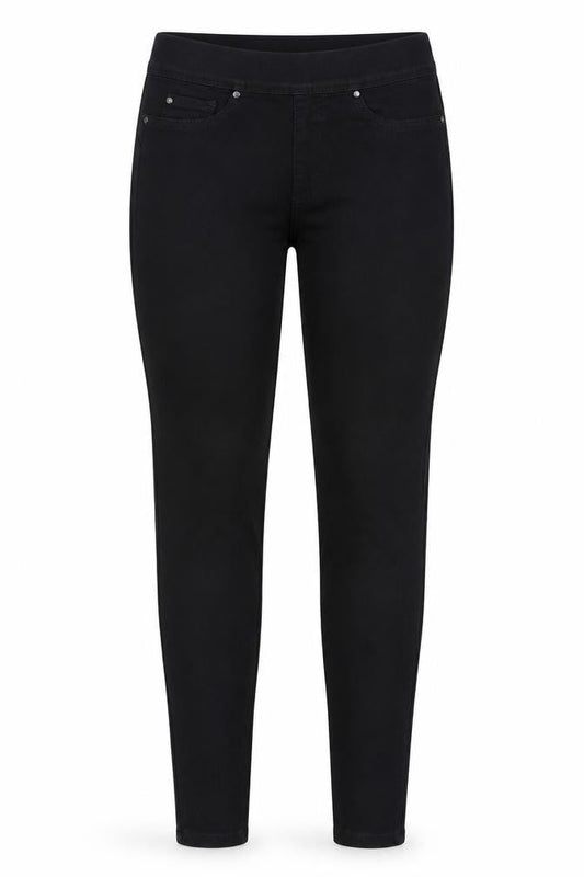 Womens UK Size 12 Denim & Co. Regular Fit Jegging Black Trousers