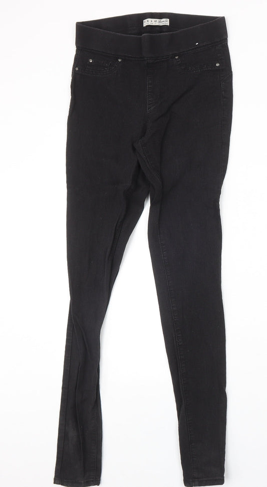 Denim & Co. Womens Black Cotton Jegging Jeans Size 8 Regular