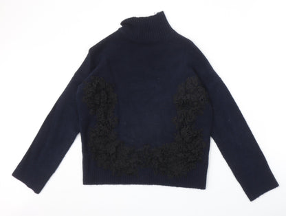 Womens UK Size S Marks and Spencer Blue Pullover Jumper