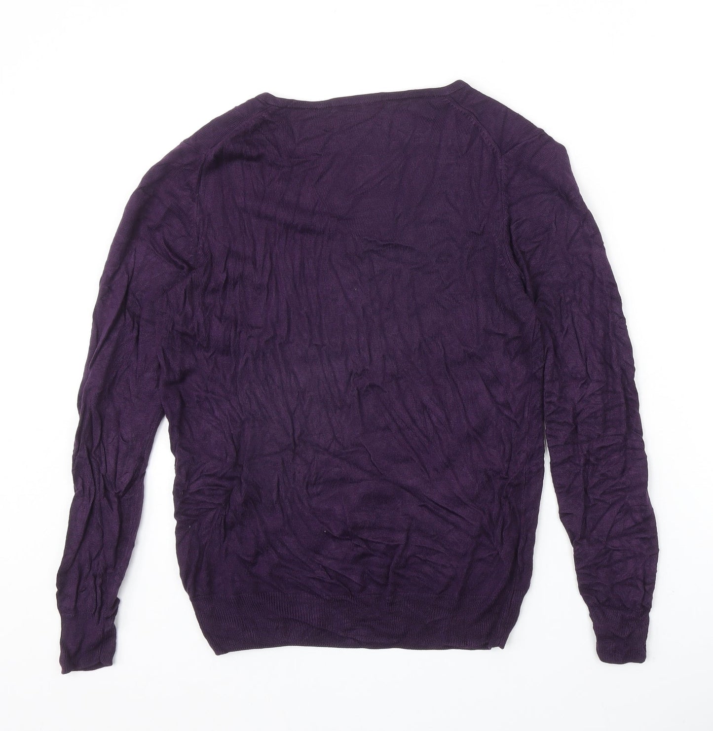 Womens UK Size 10 Marks and Spencer Purple Pullover Jumper