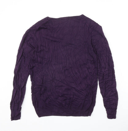 Womens UK Size 10 Marks and Spencer Purple Pullover Jumper
