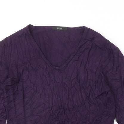 Womens UK Size 10 Marks and Spencer Purple Pullover Jumper