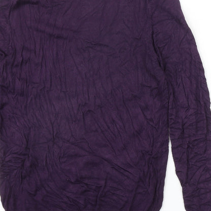 Womens UK Size 10 Marks and Spencer Purple Pullover Jumper