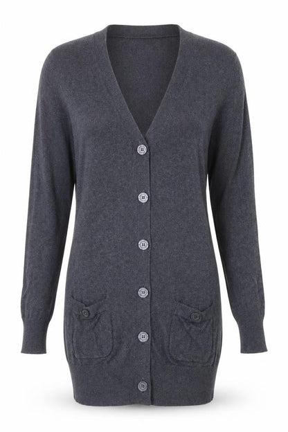 Womens UK Size S Mango Blue Cardigan Jumper