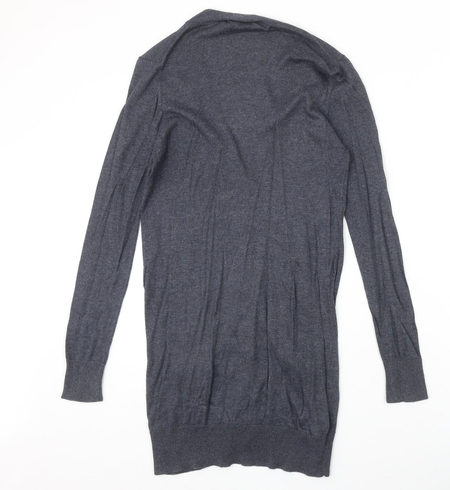 Womens UK Size S Mango Blue Cardigan Jumper