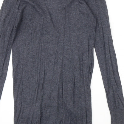 Womens UK Size S Mango Blue Cardigan Jumper