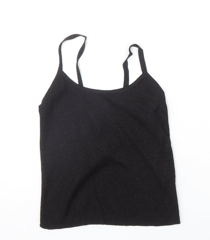 Mixin Womens Black Viscose Camisole Tank Size S Scoop Neck - Size S-M