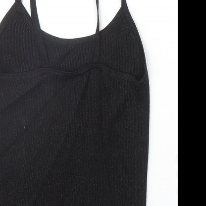 Mixin Womens Black Viscose Camisole Tank Size S Scoop Neck - Size S-M