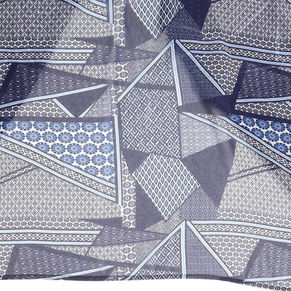 New Look Girls Blue Geometric Polyester Kimono Blouse Size S V-Neck Pullover
