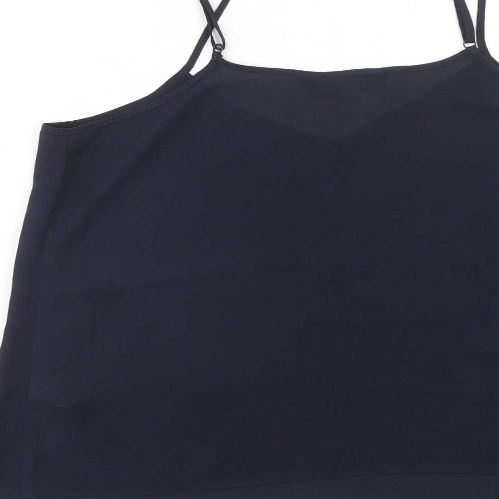 Womens UK Size 14 Dorothy Perkins Blue Camisole Tank