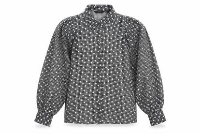 Womens UK Size 10 NEXT Black Basic Button-Up