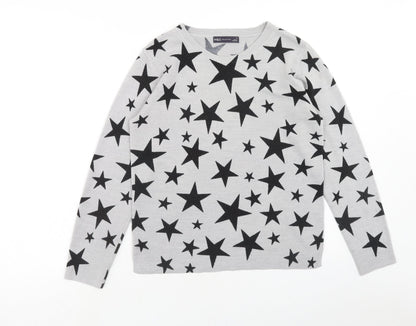 Womens UK Size 12 Marks and Spencer Grey Pullover Jumper