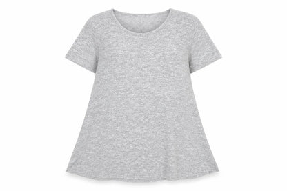Womens UK Size 6 New Look Grey Tunic T-Shirt