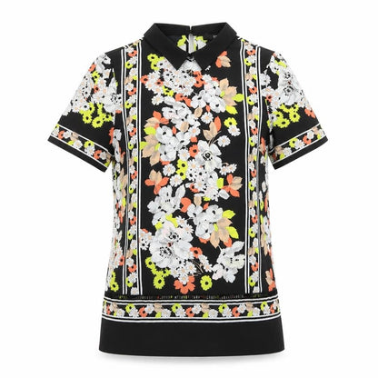 Womens UK Size 8 Oasis Multicoloured Basic T-Shirt