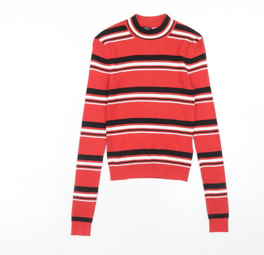 Womens UK Size XS H&M Red Pullover Jumper