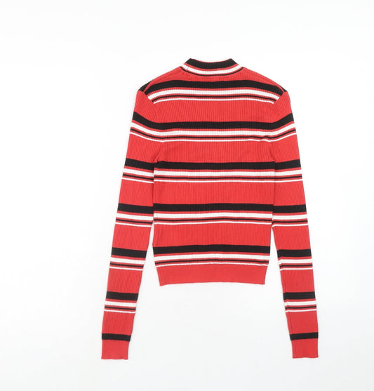 Womens UK Size XS H&M Red Pullover Jumper
