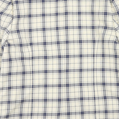 Paul Separates Womens Ivory Plaid Polyester Jacket Blazer Size 16