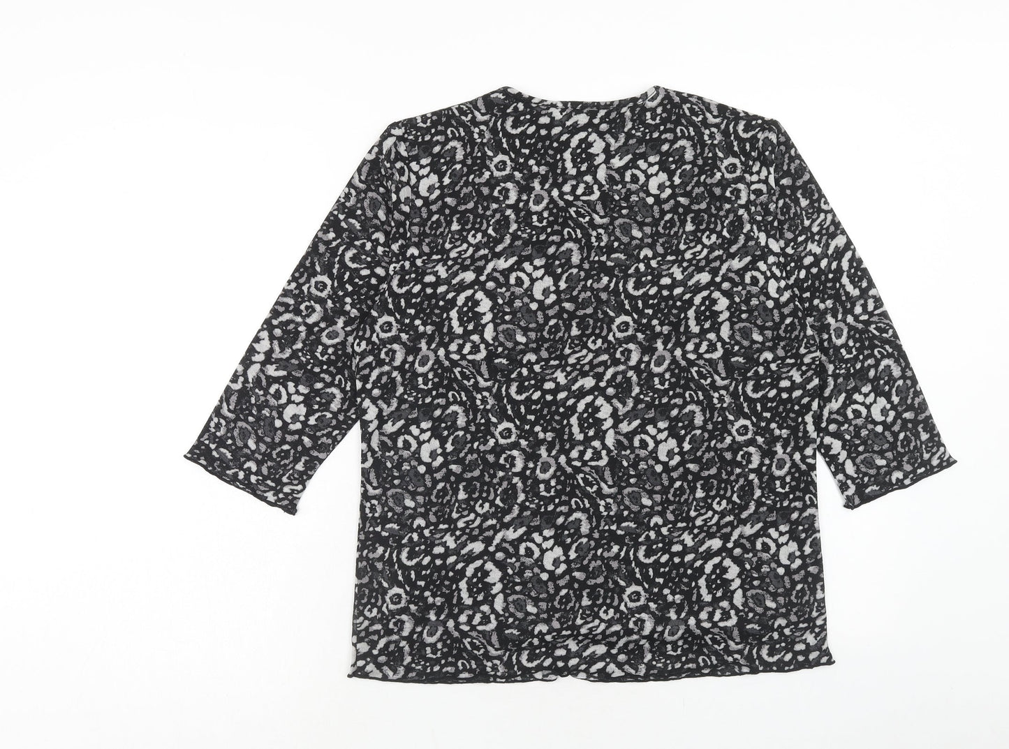 Womens UK Size 14 TIGI Black Basic T-Shirt