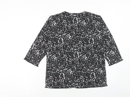 Womens UK Size 14 TIGI Black Basic T-Shirt