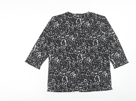 Womens UK Size 14 TIGI Black Basic T-Shirt
