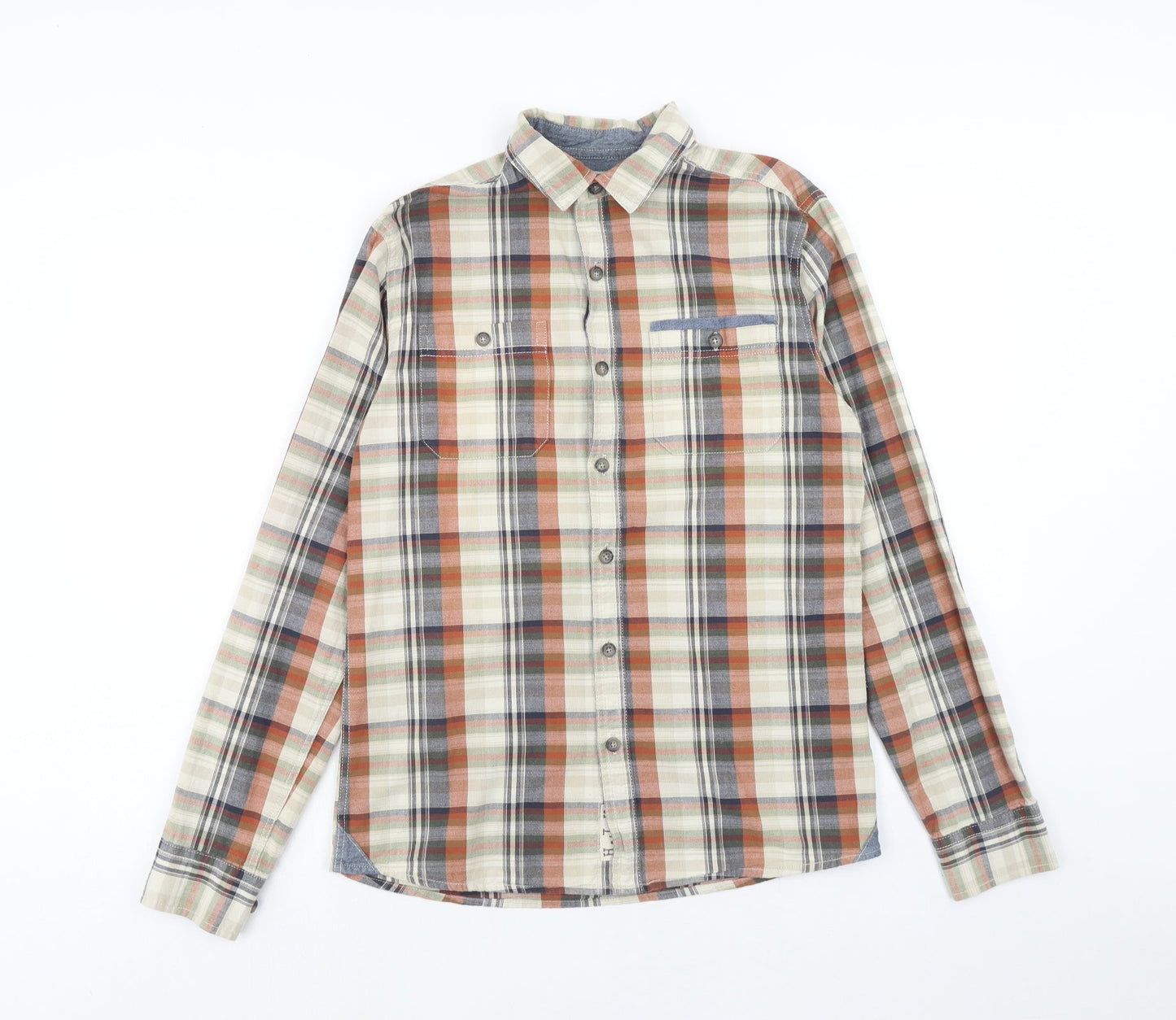 Mens UK Size S J.Hampton Multicoloured  Button-Up Long Sleeve Casual Shirt