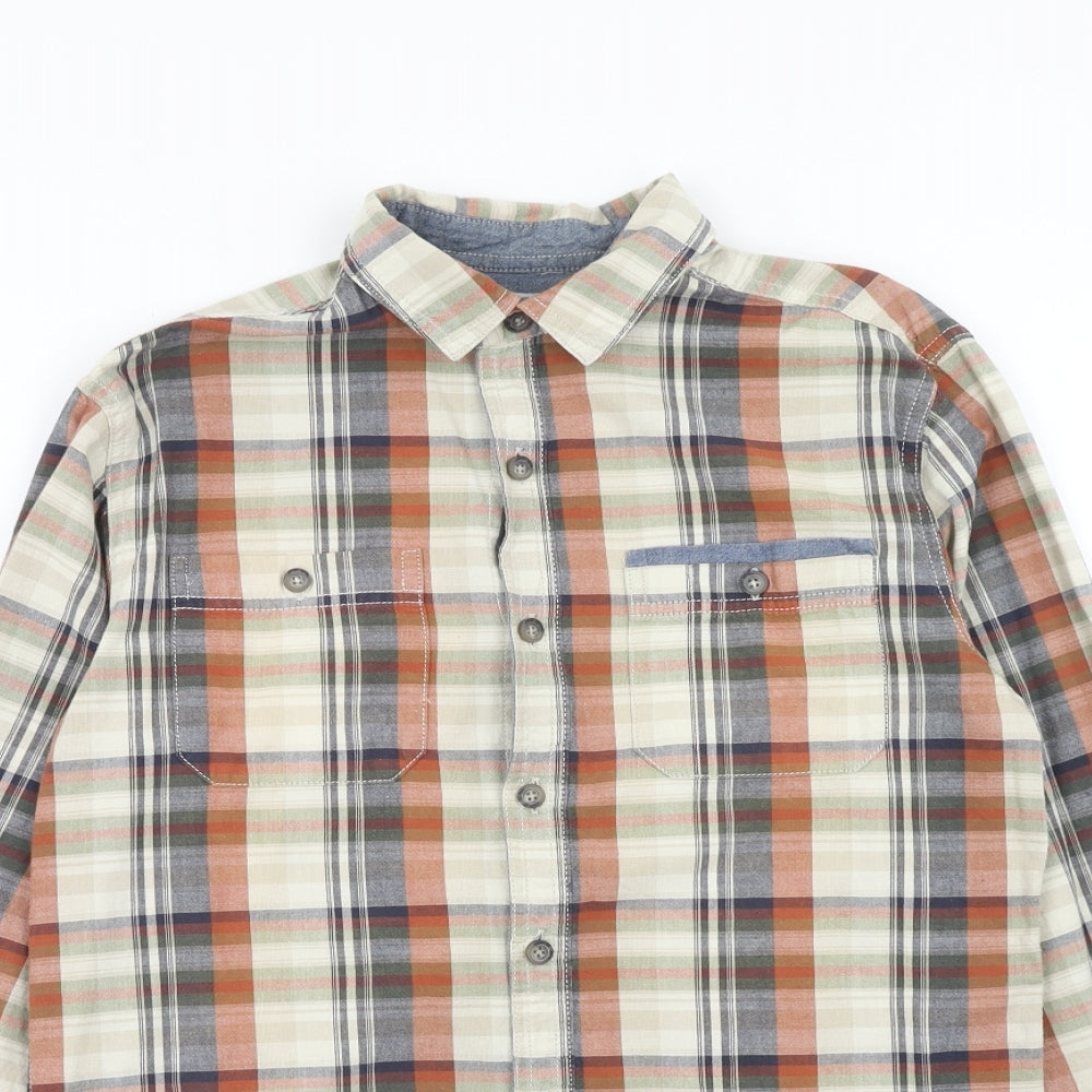 Mens UK Size S J.Hampton Multicoloured  Button-Up Long Sleeve Casual Shirt