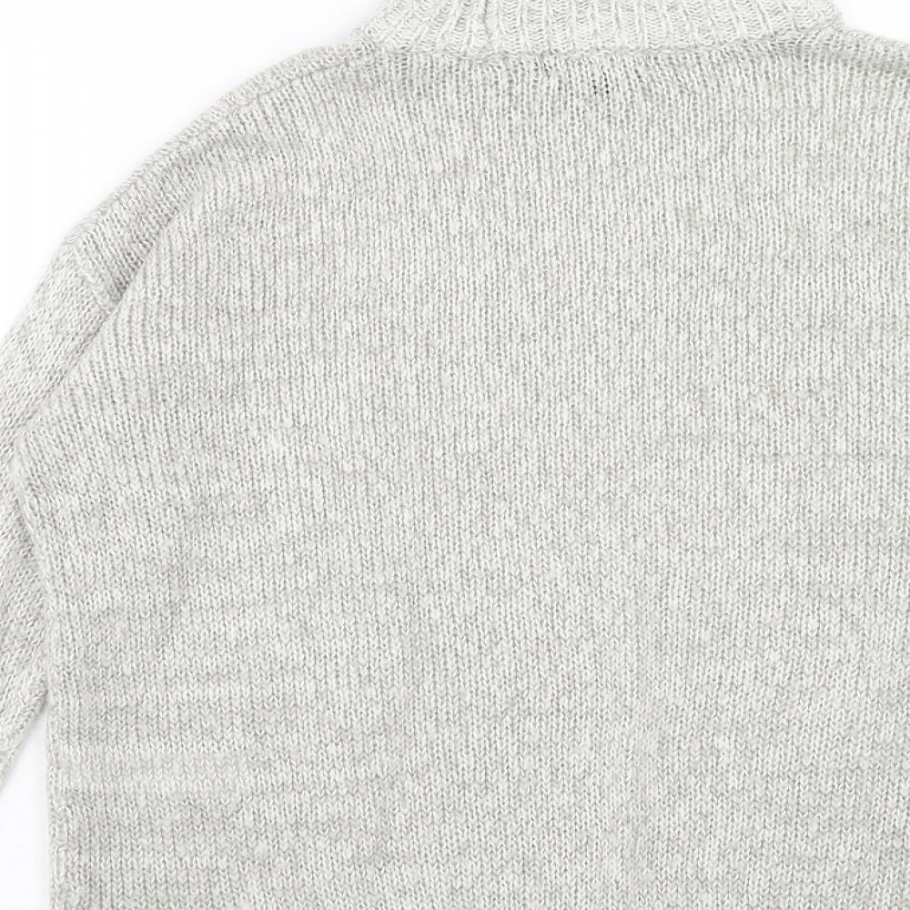 Womens UK Size S New Look Grey Pullover Jumper