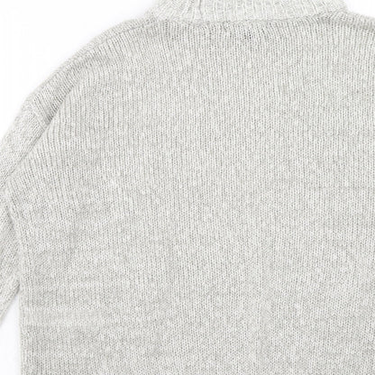 Womens UK Size S New Look Grey Pullover Jumper