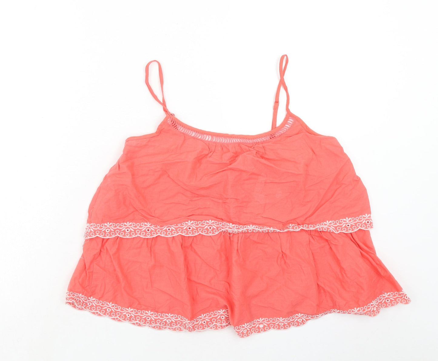 Atmosphere Womens Pink Cotton Basic Tank Size 10 Round Neck