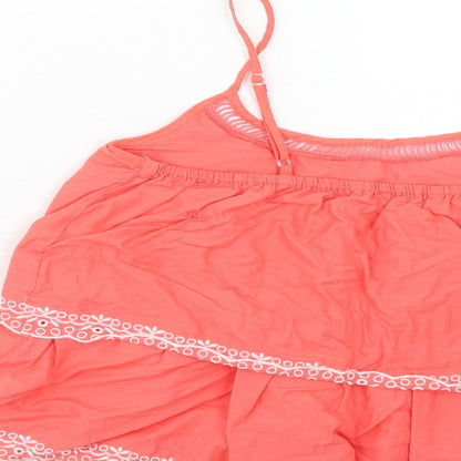 Atmosphere Womens Pink Cotton Basic Tank Size 10 Round Neck