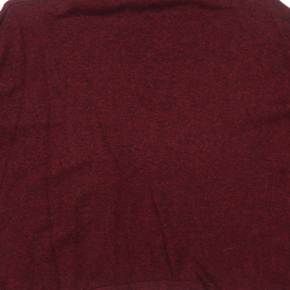 Sportsgirl Womens Red Roll Neck Cotton Pullover Jumper Size M