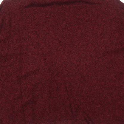 Sportsgirl Womens Red Roll Neck Cotton Pullover Jumper Size M
