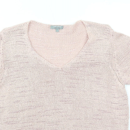 Womens UK Size L Per Una Pink Basic T-Shirt