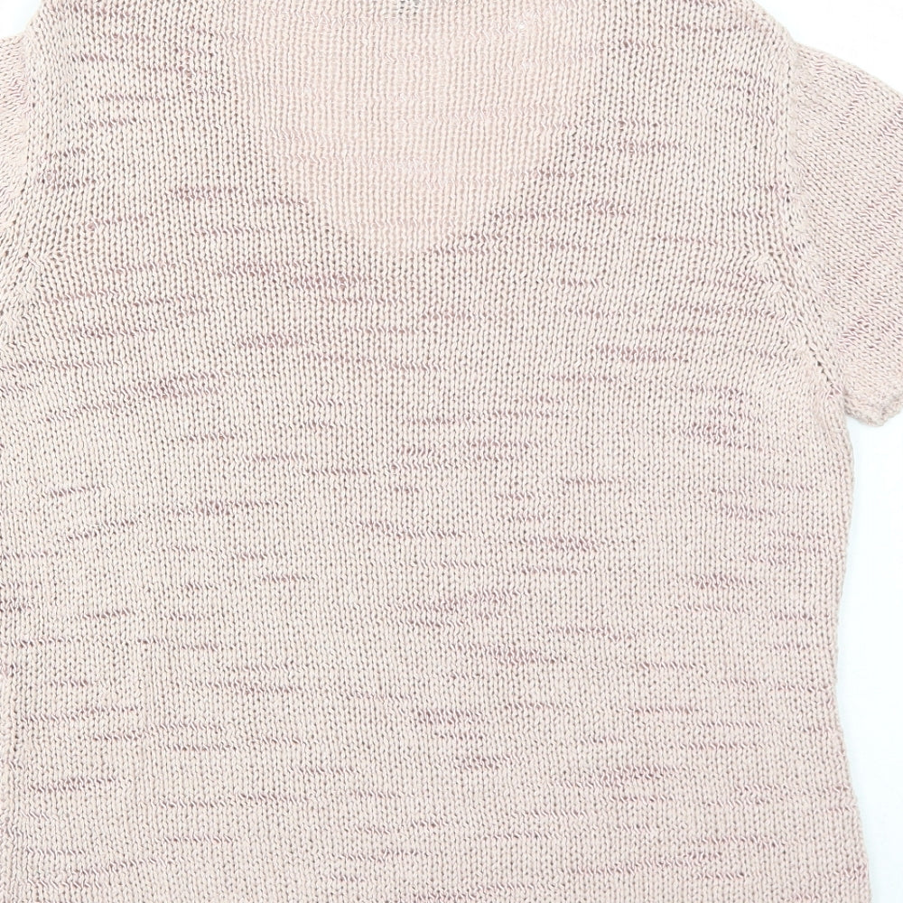 Womens UK Size L Per Una Pink Basic T-Shirt
