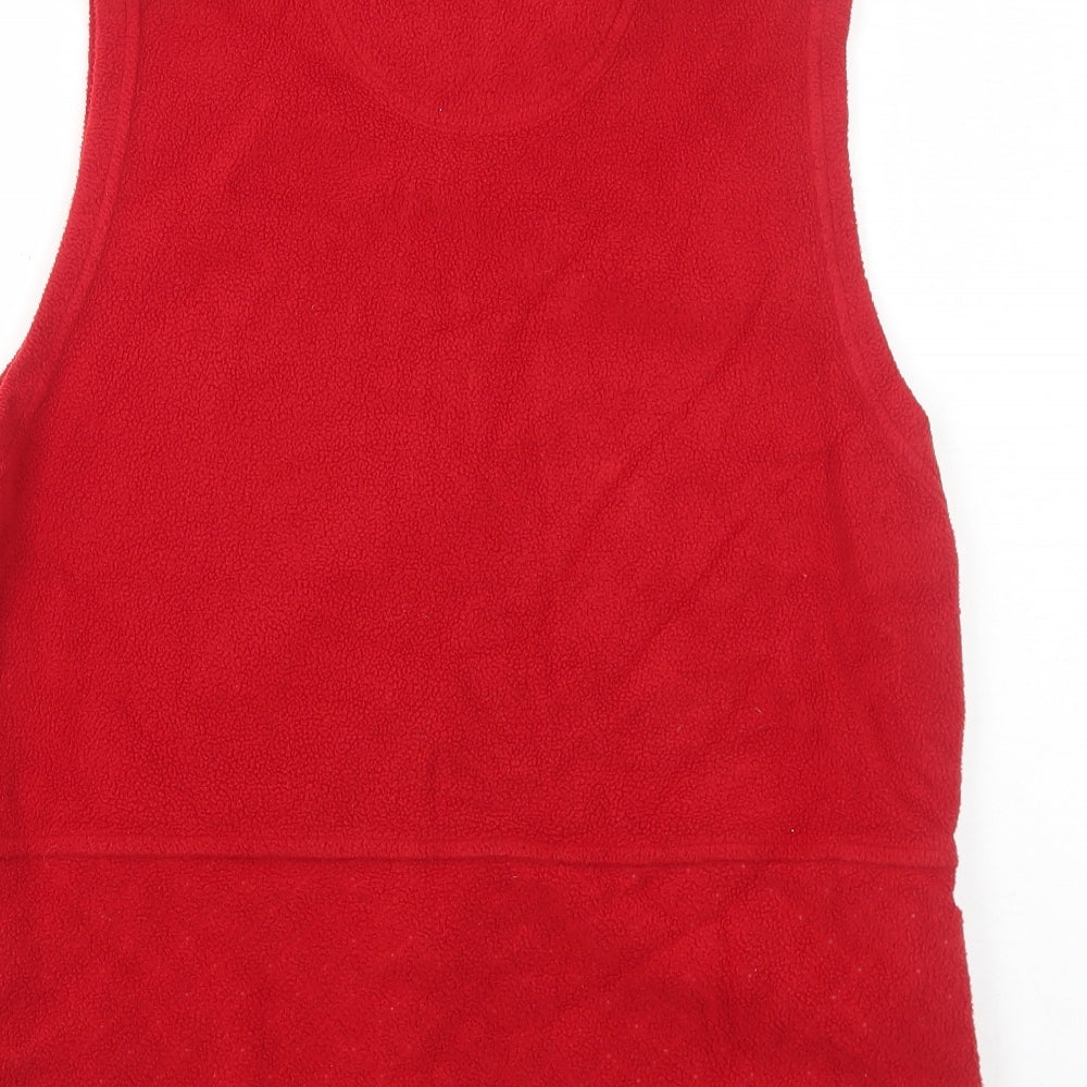 EMW Womens Red Gilet Jacket Size M Zip
