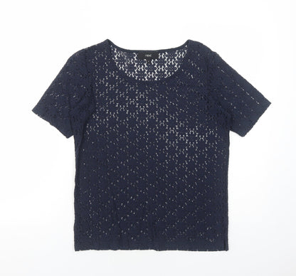 Womens UK Size 8 NEXT Blue Basic T-Shirt