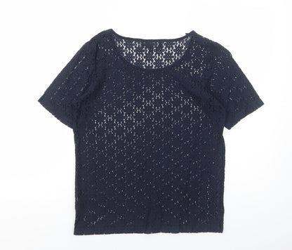 Womens UK Size 8 NEXT Blue Basic T-Shirt