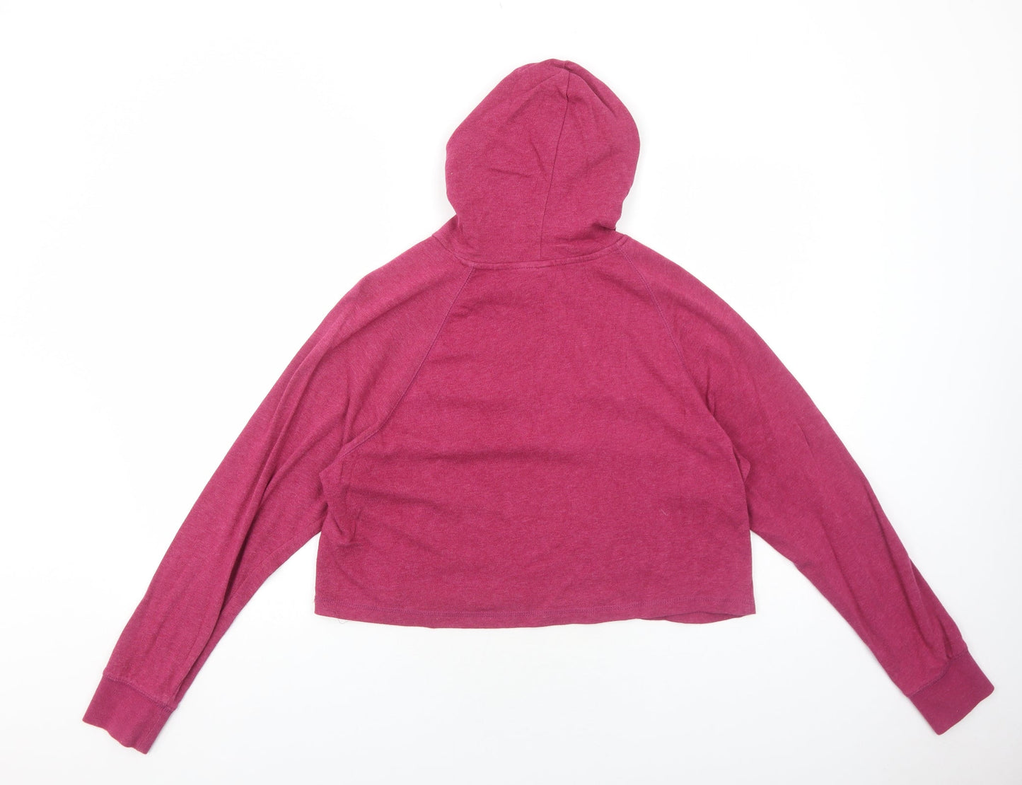H&M Womens Pink Cotton Pullover Hoodie Size M Pullover